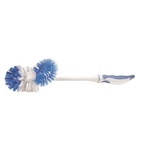 Better Brush® Toilet and Rim Bowl Brush, Plastic Bristle, 3 In Head, Overall Length 15.5 In